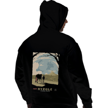Load image into Gallery viewer, Shirts Pullover Hoodies, Unisex / Small / Black Epona Visit Hyrule
