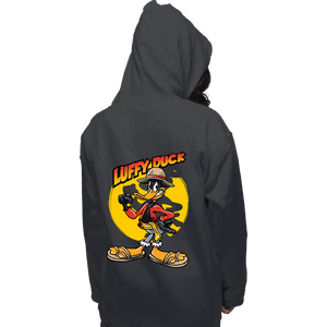 Daily_Deal_Shirts Pullover Hoodies, Unisex / Small / Charcoal Luffy Duck