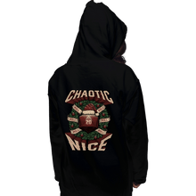 Load image into Gallery viewer, Shirts Pullover Hoodies, Unisex / Small / Black Chaotic Nice Christmas

