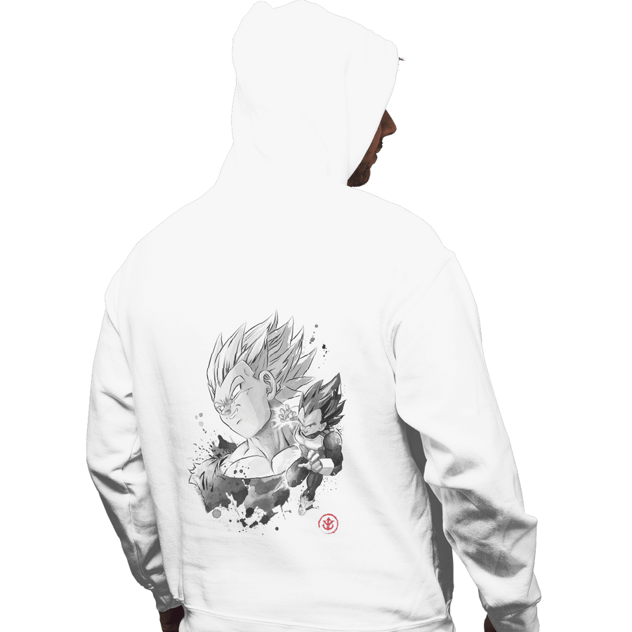 Shirts Zippered Hoodies, Unisex / Small / White The Prince Of Saiyans