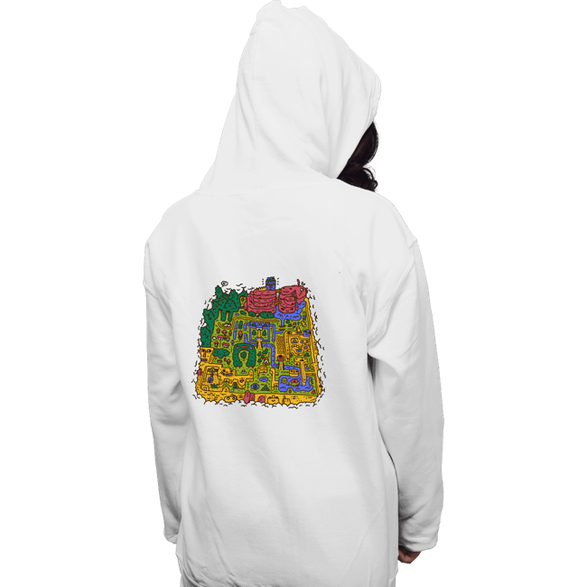 Secret_Shirts Pullover Hoodies, Unisex / Small / White Light World Map