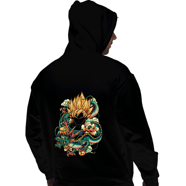 Secret_Shirts Pullover Hoodies, Unisex / Small / Black Colorful Dragon.