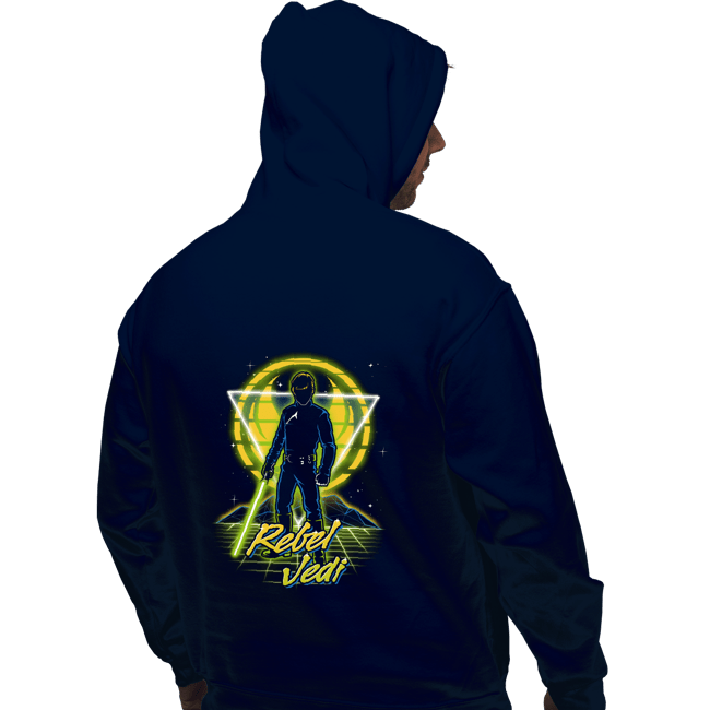 Shirts Pullover Hoodies, Unisex / Small / Navy Retro Rebel Jedi