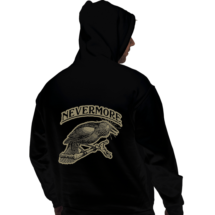 Shirts Zippered Hoodies, Unisex / Small / Black Nevermore