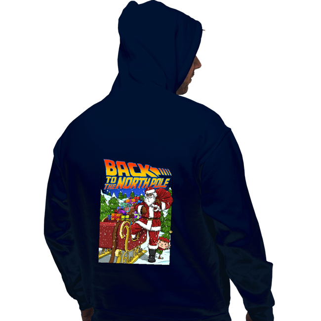 Secret_Shirts Pullover Hoodies, Unisex / Small / Navy Back To The North Poll