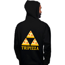 Load image into Gallery viewer, Shirts Pullover Hoodies, Unisex / Small / Black TriPizza
