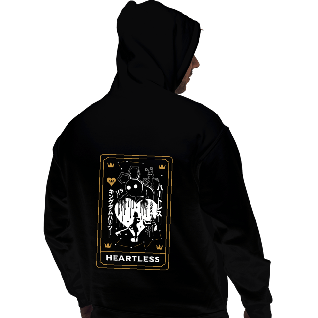 Secret_Shirts Pullover Hoodies, Unisex / Small / Black Heartless Tarot Card