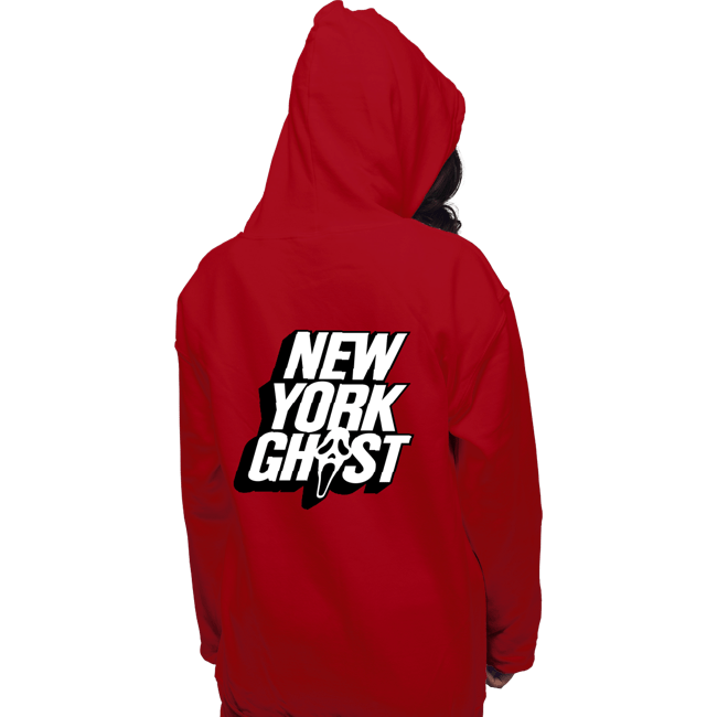 Daily_Deal_Shirts Pullover Hoodies, Unisex / Small / Red New York Ghost