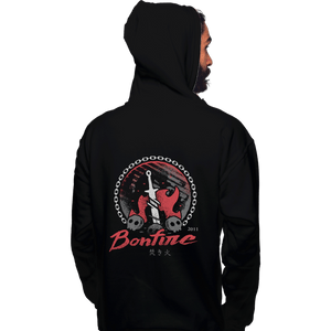 Shirts Pullover Hoodies, Unisex / Small / Black Bonfire Moonlight