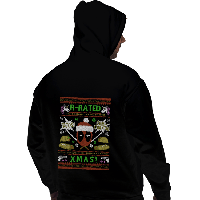 Shirts Pullover Hoodies, Unisex / Small / Black Rated R Christmas