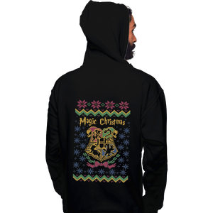 Shirts Zippered Hoodies, Unisex / Small / Black Magic Christmas