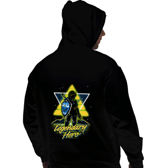 Shirts Pullover Hoodies, Unisex / Small / Black Retro Legendary Hero