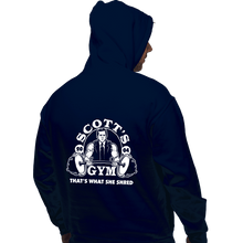 Load image into Gallery viewer, Shirts Pullover Hoodies, Unisex / Small / Navy Scott&#39;s Gym
