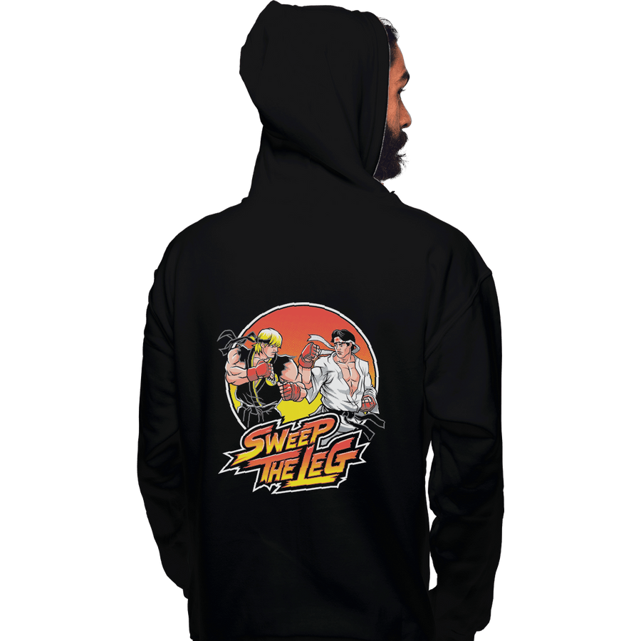 Shirts Pullover Hoodies, Unisex / Small / Black Sweep The Leg
