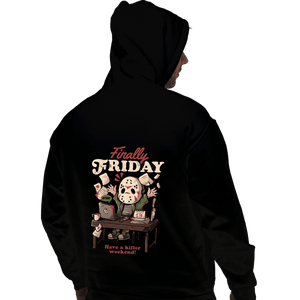Daily_Deal_Shirts Pullover Hoodies, Unisex / Small / Black Finally Friday