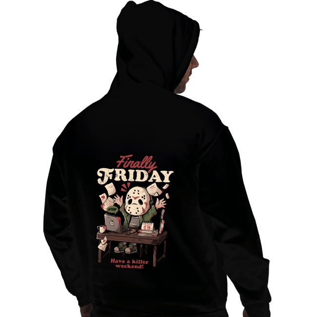 Daily_Deal_Shirts Pullover Hoodies, Unisex / Small / Black Finally Friday