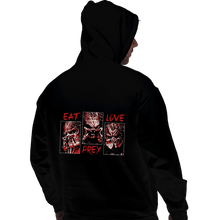 Load image into Gallery viewer, Daily_Deal_Shirts Pullover Hoodies, Unisex / Small / Black Eat Prey Love
