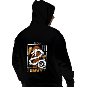 Shirts Pullover Hoodies, Unisex / Small / Black Sin of Envy Serpent