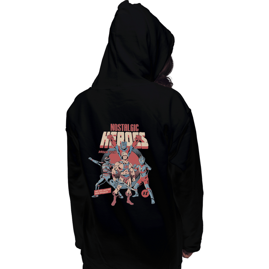 Shirts Pullover Hoodies, Unisex / Small / Black Nostalgic Heroes