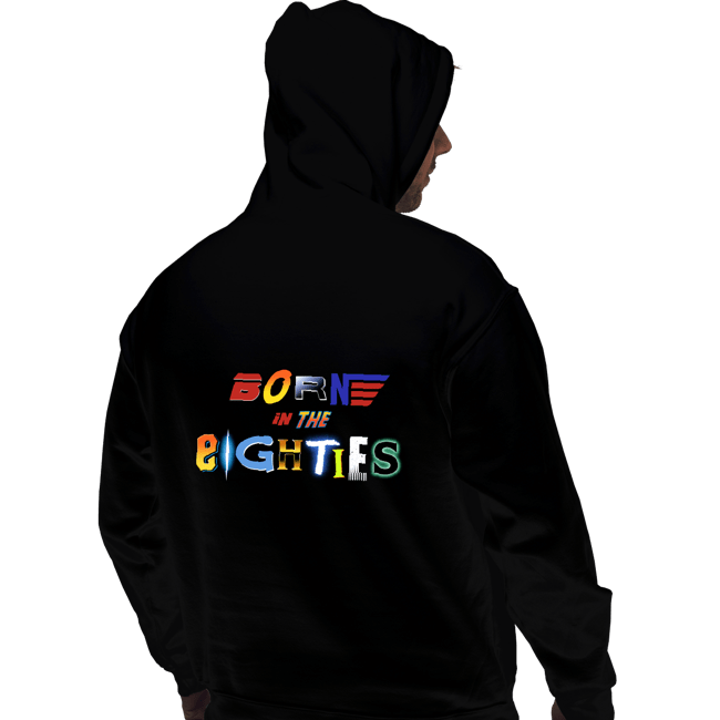 Daily_Deal_Shirts Pullover Hoodies, Unisex / Small / Black Born 80s