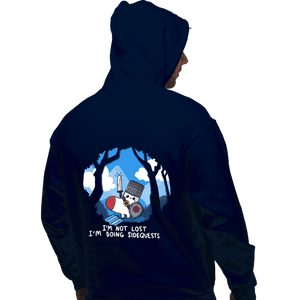 Daily_Deal_Shirts Pullover Hoodies, Unisex / Small / Navy Sock Sidequest