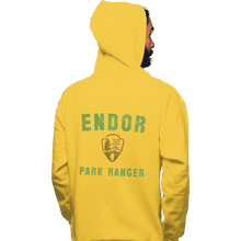 Load image into Gallery viewer, Shirts Pullover Hoodies, Unisex / Small / Gold Endor Park Ranger
