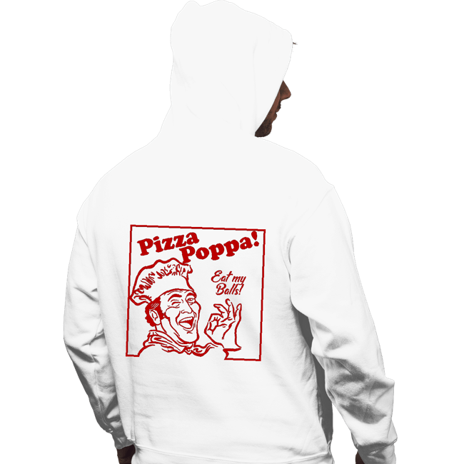 Daily_Deal_Shirts Pullover Hoodies, Unisex / Small / White Eat My Pizza Balls