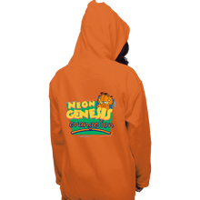 Load image into Gallery viewer, Shirts Pullover Hoodies, Unisex / Small / Orange Neon Garfield Evangelion Orange
