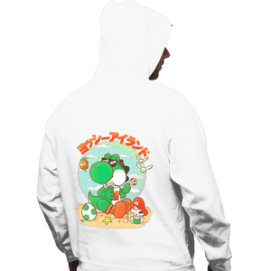 Daily_Deal_Shirts Pullover Hoodies, Unisex / Small / White Yoshi Vacation