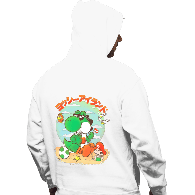 Daily_Deal_Shirts Pullover Hoodies, Unisex / Small / White Yoshi Vacation