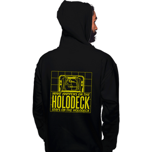 Secret_Shirts Pullover Hoodies, Unisex / Small / Black What Happens On The Holodeck
