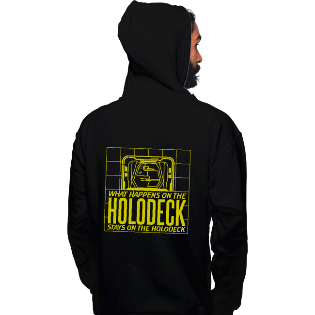 Secret_Shirts Pullover Hoodies, Unisex / Small / Black What Happens On The Holodeck