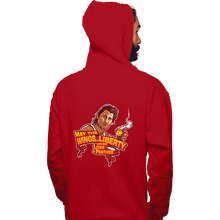 Load image into Gallery viewer, Daily_Deal_Shirts Pullover Hoodies, Unisex / Small / Red The Wings Of Liberty
