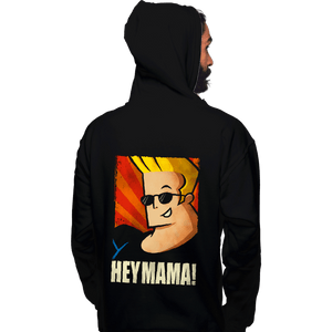 Daily_Deal_Shirts Pullover Hoodies, Unisex / Small / Black Hey Mama!