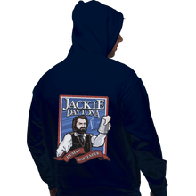 Load image into Gallery viewer, Shirts Pullover Hoodies, Unisex / Small / Navy Jackie Daytona - Regular Human Bartender
