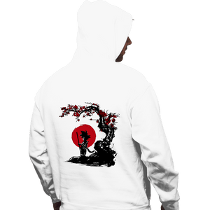 Shirts Pullover Hoodies, Unisex / Small / White Saiyan Under The Sun