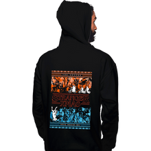 Load image into Gallery viewer, Shirts Pullover Hoodies, Unisex / Small / Black Stranger Ugly Sweater
