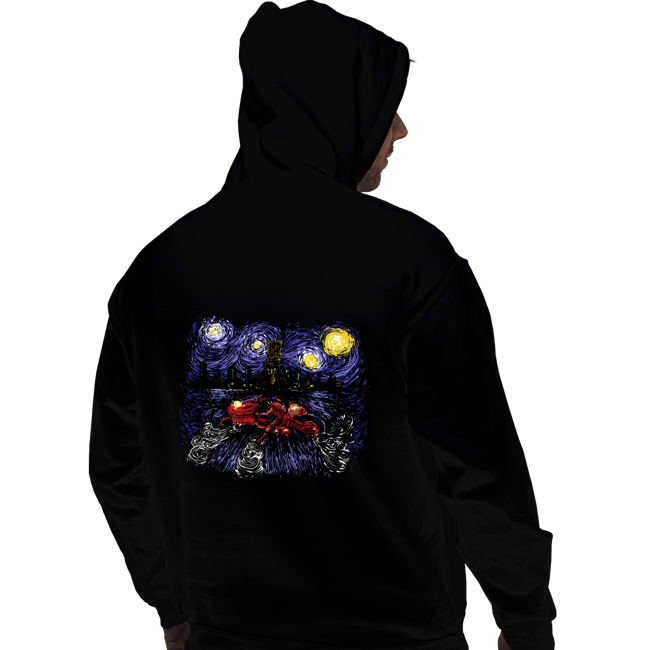 Daily_Deal_Shirts Pullover Hoodies, Unisex / Small / Black Starry Neo-Tokyo