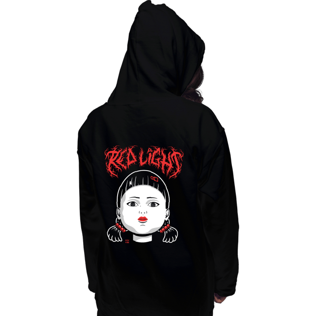 Shirts Pullover Hoodies, Unisex / Small / Black Red Light