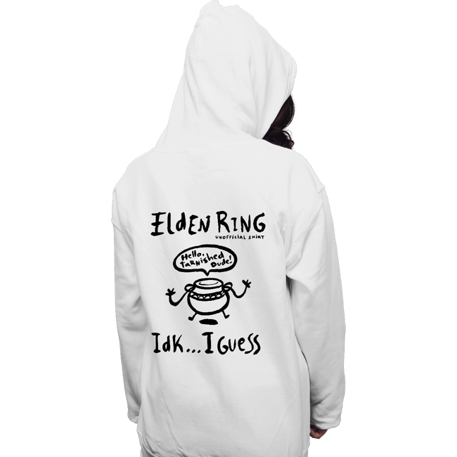 Secret_Shirts Pullover Hoodies, Unisex / Small / White Hello Tarnished Dude