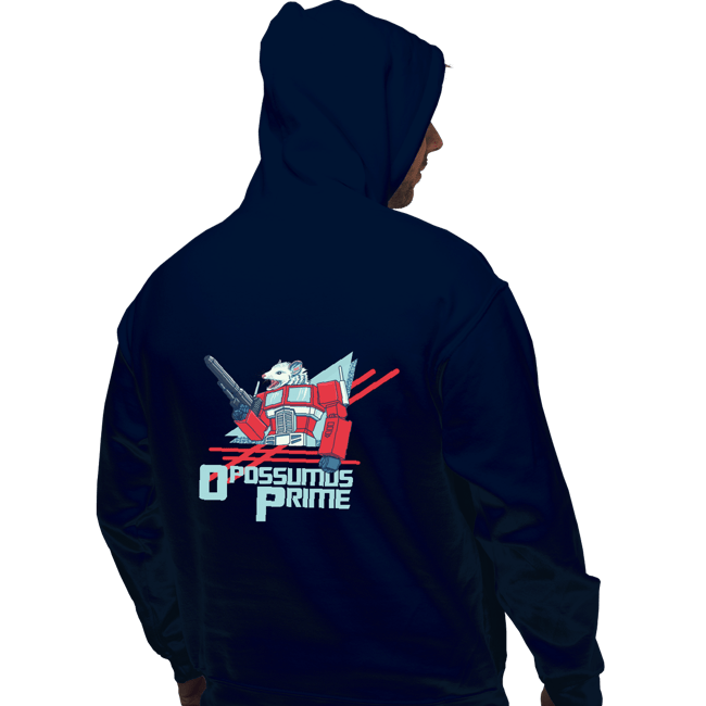 Shirts Pullover Hoodies, Unisex / Small / Navy Opossumus Prime