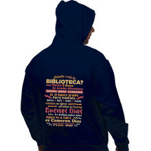 Load image into Gallery viewer, Shirts Zippered Hoodies, Unisex / Small / Navy The Bibliotecas Rap
