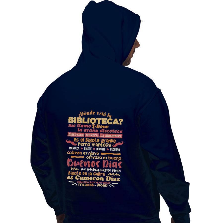 Shirts Zippered Hoodies, Unisex / Small / Navy The Bibliotecas Rap