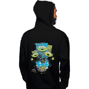 Shirts Pullover Hoodies, Unisex / Small / Black Alien Invasion