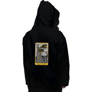 Shirts Pullover Hoodies, Unisex / Small / Black Tarot The Tower