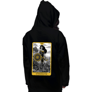 Daily_Deal_Shirts Pullover Hoodies, Unisex / Small / Black JL Tarot - Strength