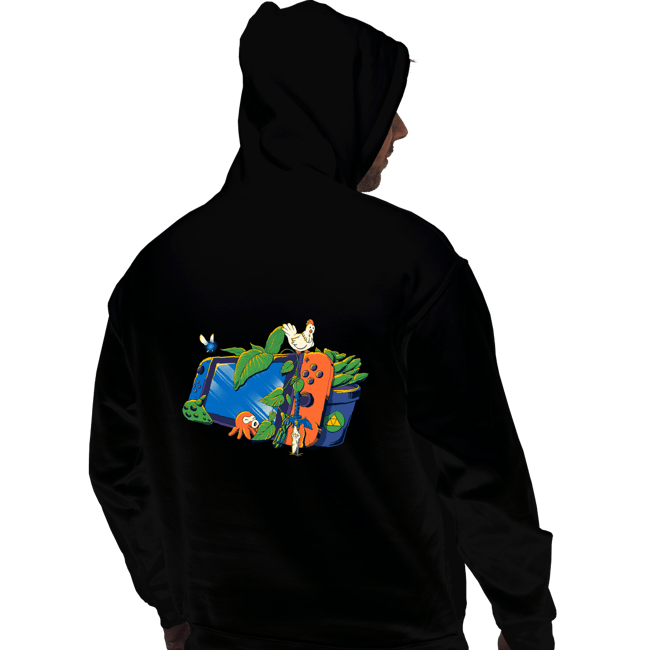 Daily_Deal_Shirts Pullover Hoodies, Unisex / Small / Black Triforce Adventure