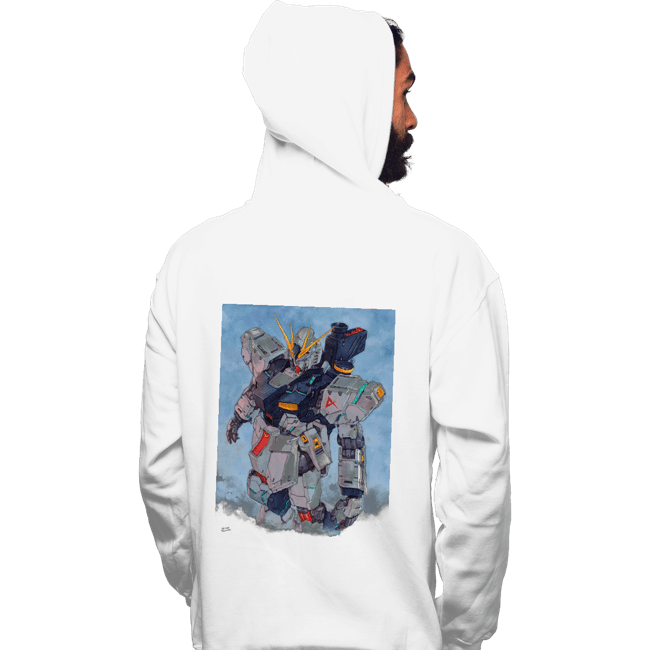 Secret_Shirts Pullover Hoodies, Unisex / Small / White Nu Gundam Watercolor