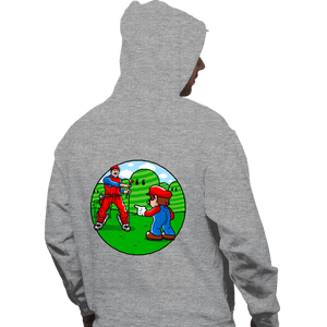Secret_Shirts Pullover Hoodies, Unisex / Small / Sports Grey Two Marios