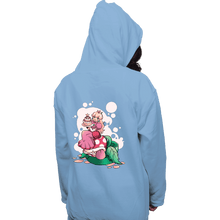 Load image into Gallery viewer, Shirts Pullover Hoodies, Unisex / Small / Royal Blue Princess Peach
